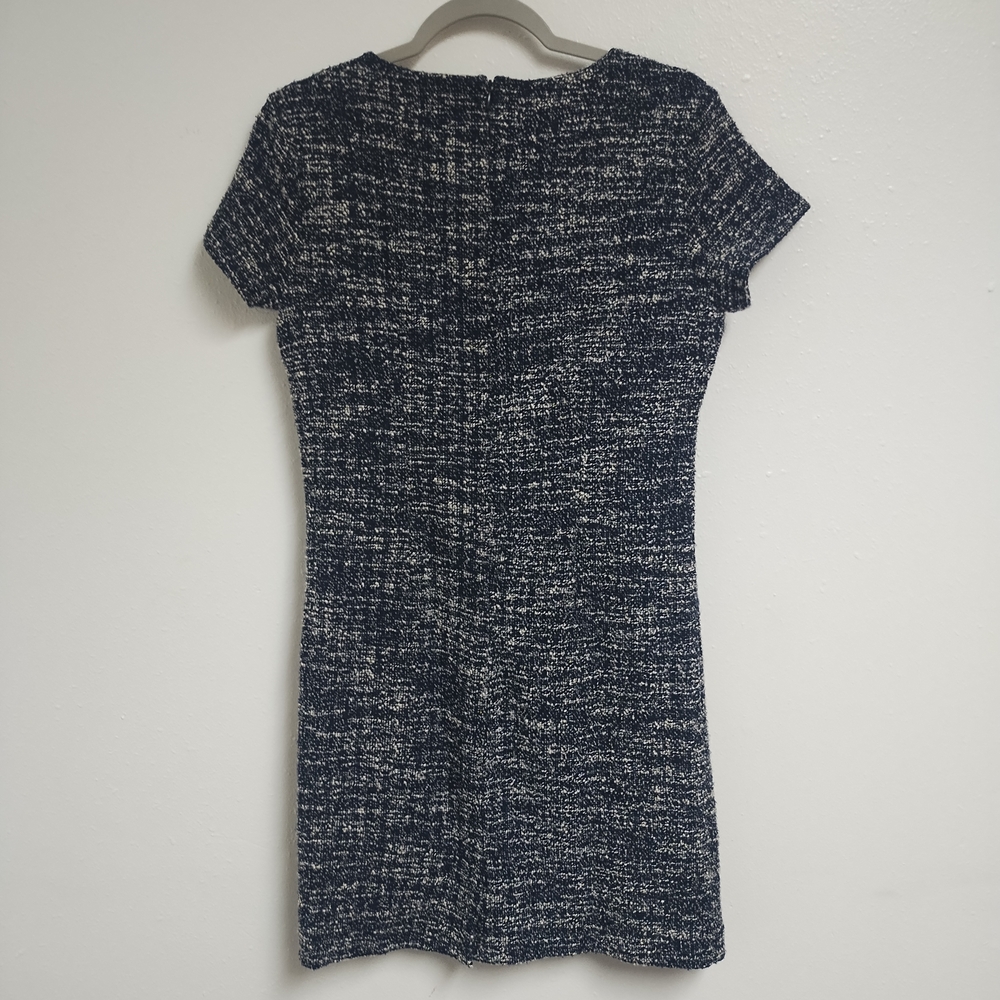 Banana Republic Navy and White Tweed Dress - Picture 2 of 4
